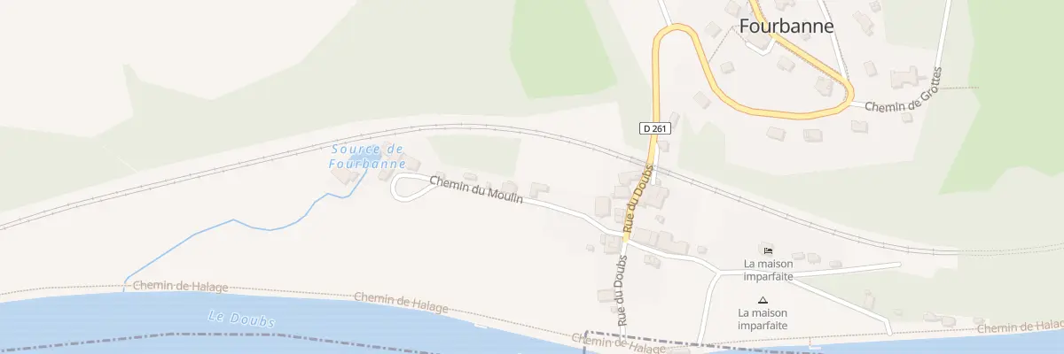 Plan du 4 Che du Moulin à Fourbanne