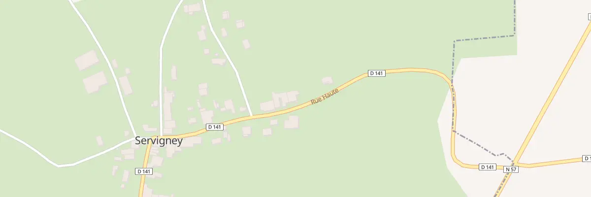 Plan du 13 Rue Haute à Servigney