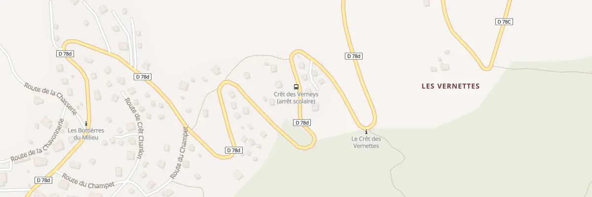 Plan du 50 Voie du Crêt des Vernettes à Saint-Pancrace