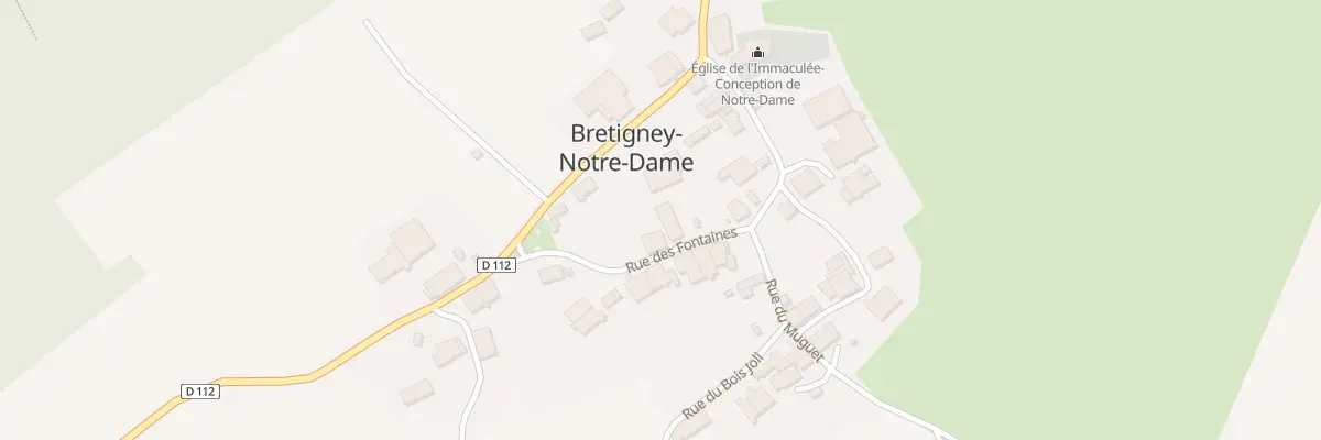Plan du 4 Rue des Fontaines à Bretigney-Notre-Dame