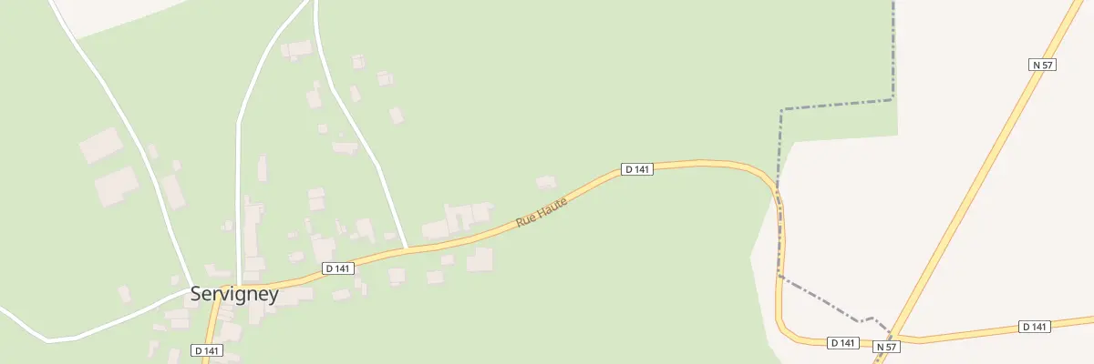 Plan du 15 Rue Haute à Servigney
