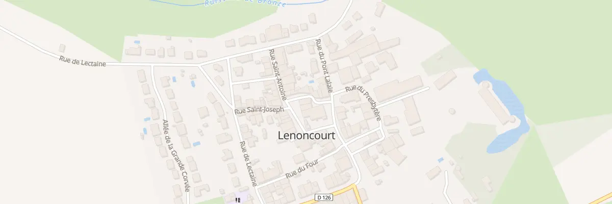 Plan du 75 Rue Saint Martin à Lenoncourt