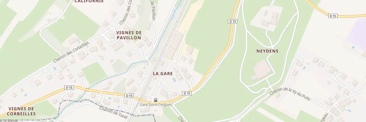 Plan du 131 All de la Gare à Saint-Cergues