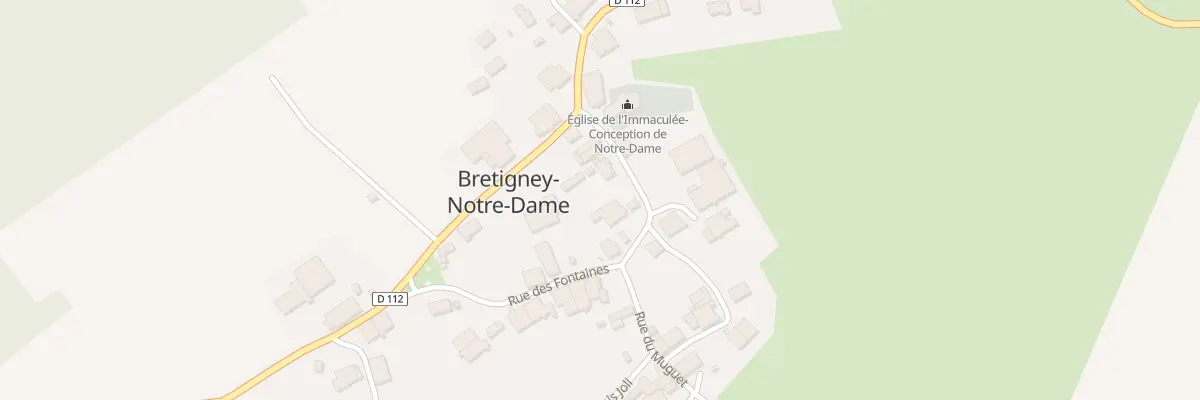 Plan du 2 Rue des Fontaines à Bretigney-Notre-Dame