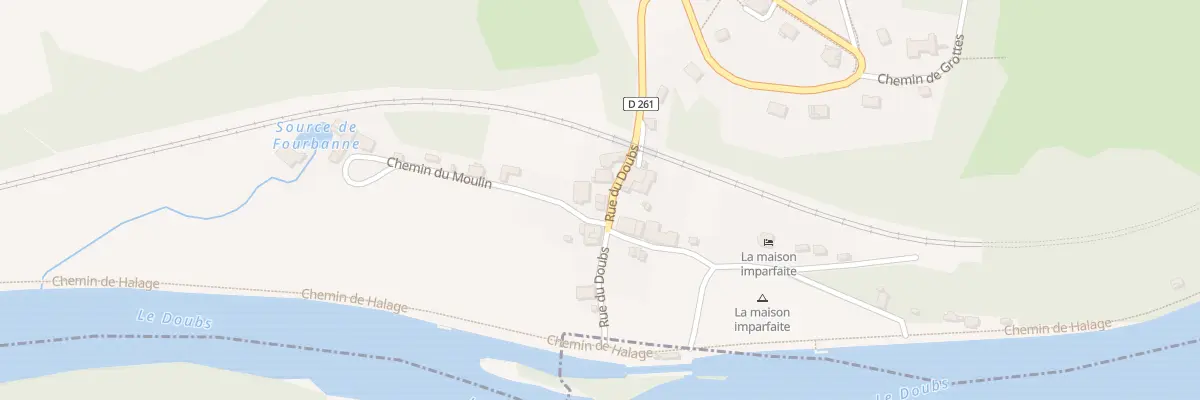 Plan du 6 Rue du Doubs à Fourbanne