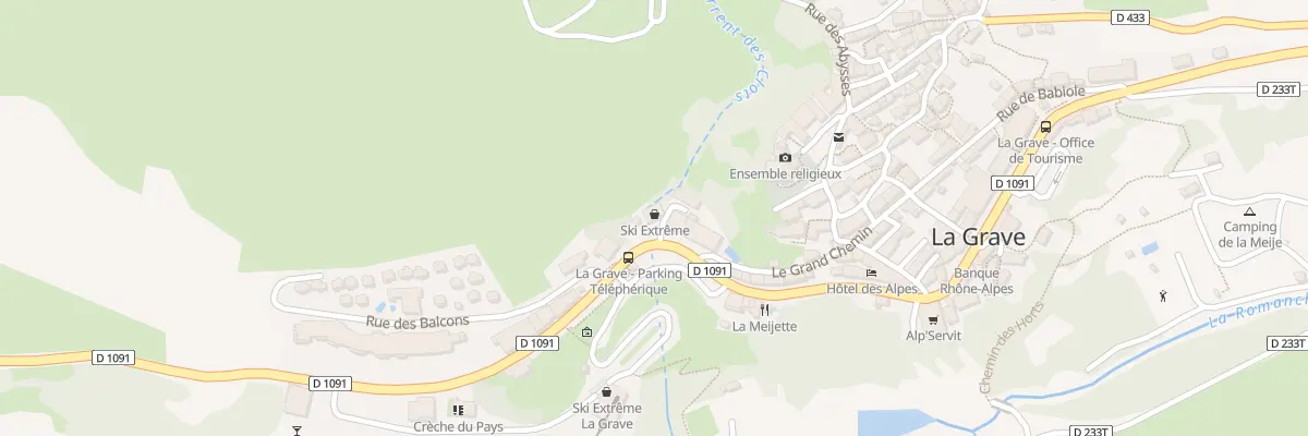 Plan du 5576 Le Bourg à La Grave