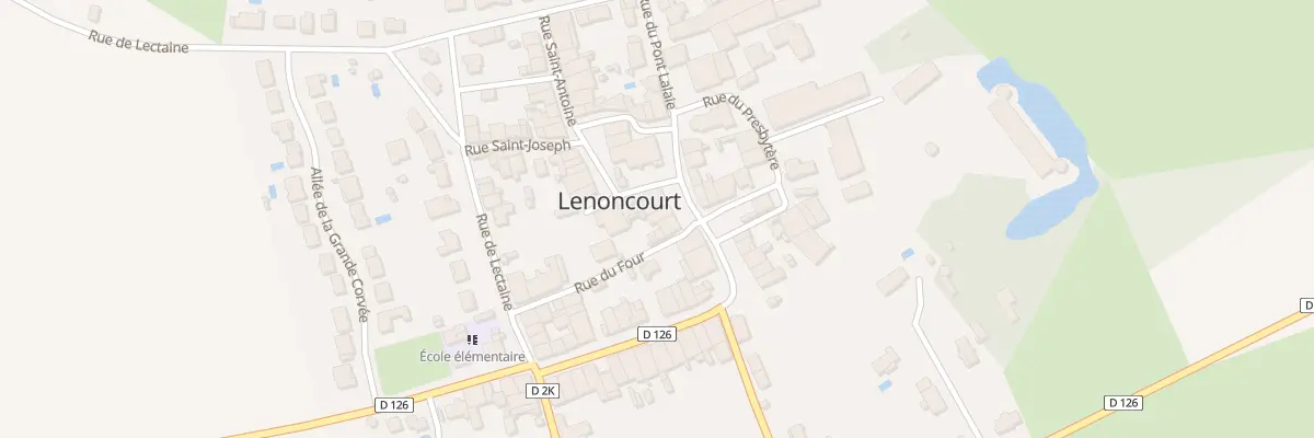 Plan du 62 Rue de l’Eglise à Lenoncourt