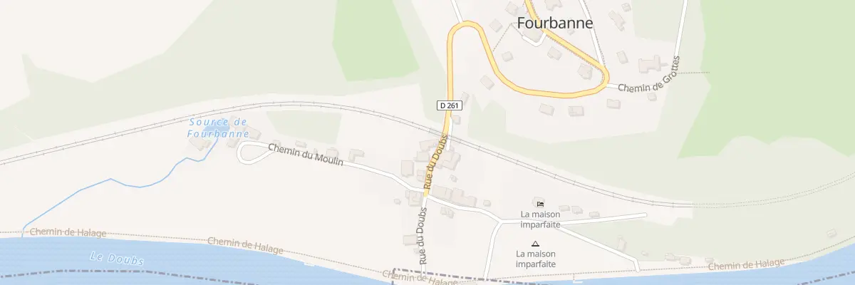 Plan du 2 Rue du Doubs à Fourbanne