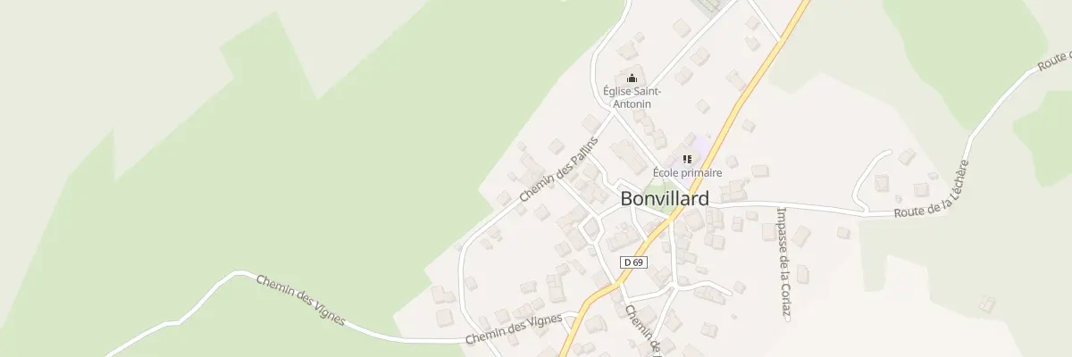Plan du 5010 Chef Lieu à Bonvillard