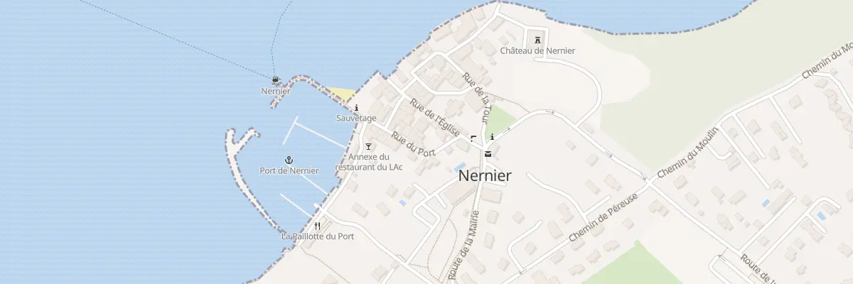 Plan du 38 Rue du port à Nernier