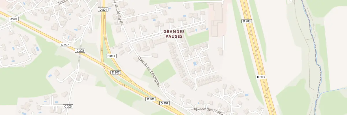 Plan du 66 Che des Grandes Pauses à Cranves-Sales