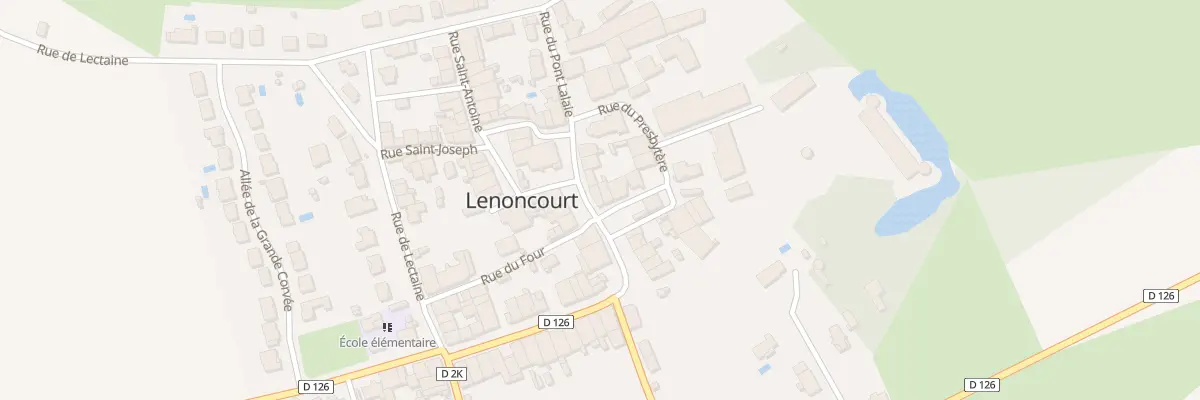 Plan du 63 Rue de l’Eglise à Lenoncourt
