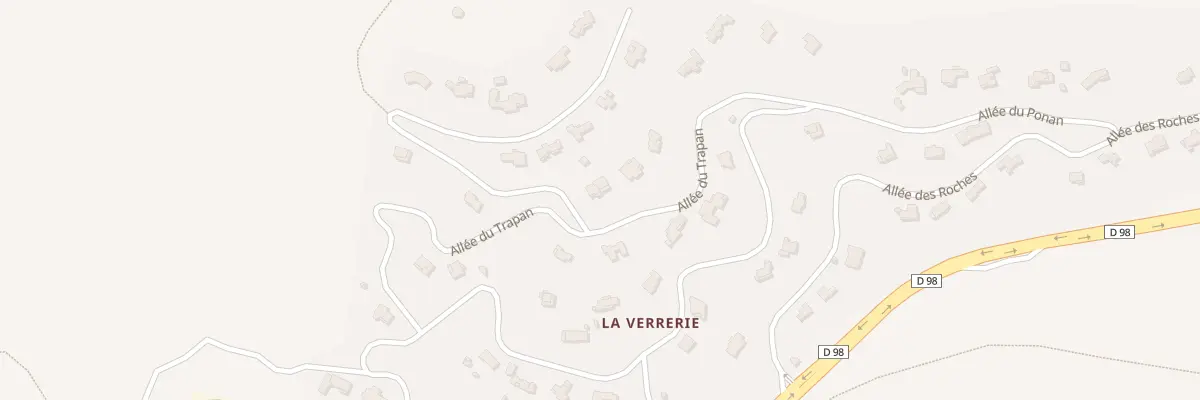 Plan du 58 All du Trapan à Bormes-les-Mimosas