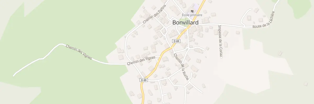 Plan du 8 Che des Vignes à Bonvillard