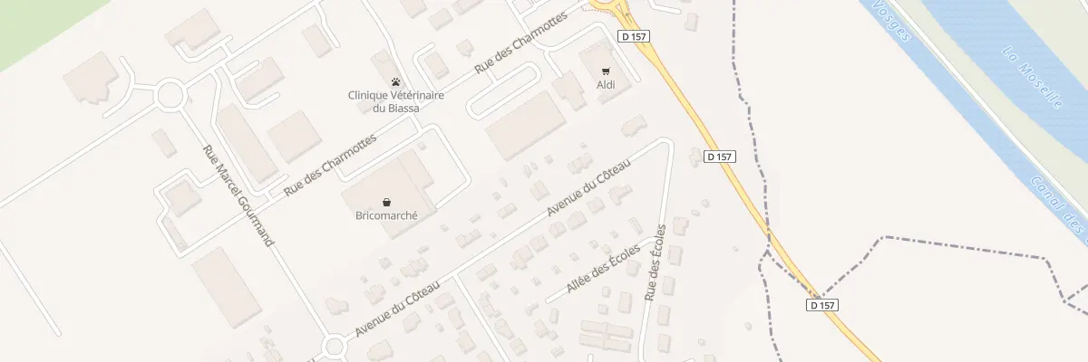 Plan du 8 Av du Cöteau à Charmes