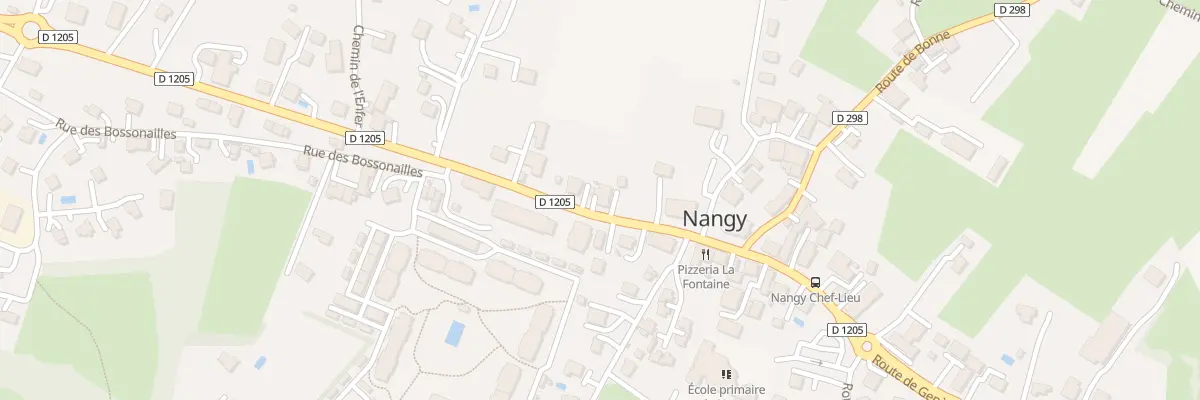 Plan du 86 Rte d’Annemasse à Nangy