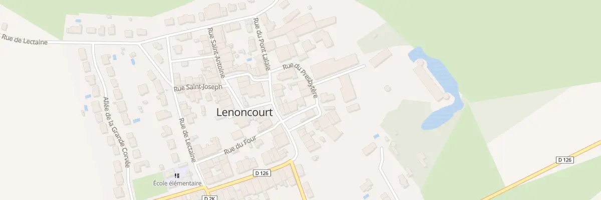 Plan du 58A Rue Saint-Sebastien à Lenoncourt