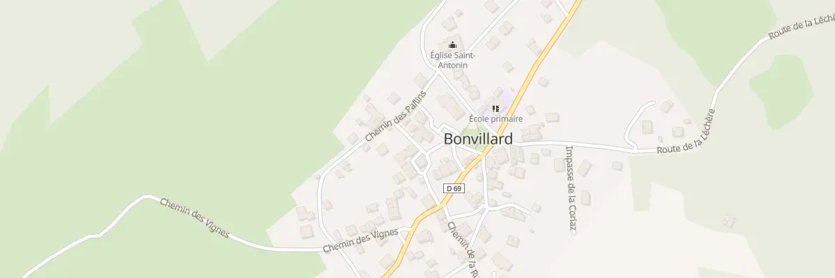 Plan du 5020 Chef Lieu à Bonvillard