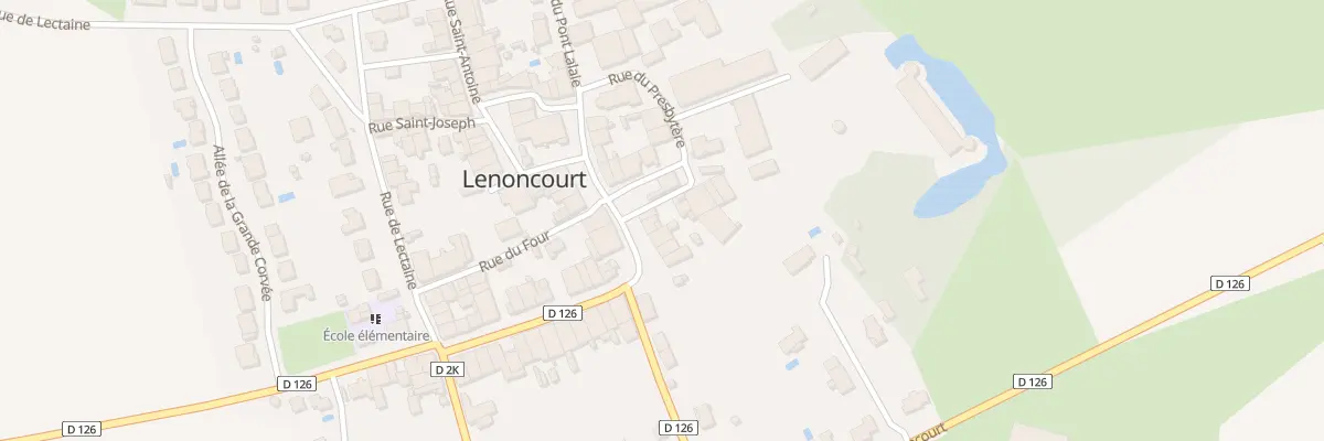 Plan du 48 Rue de l’Eglise à Lenoncourt