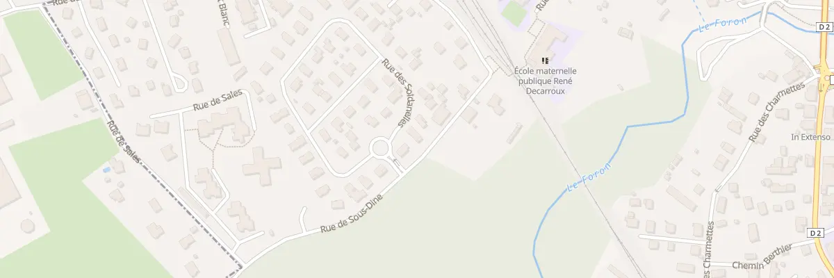 Plan du 76 Rue des soldanelles à La Roche-sur-Foron