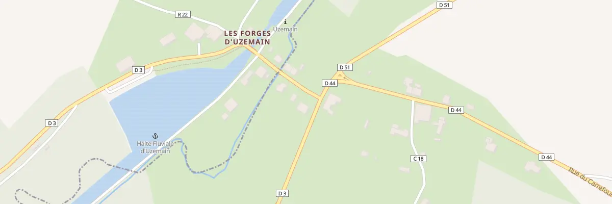 Plan du 13 Rue du Carrefour à Uzemain
