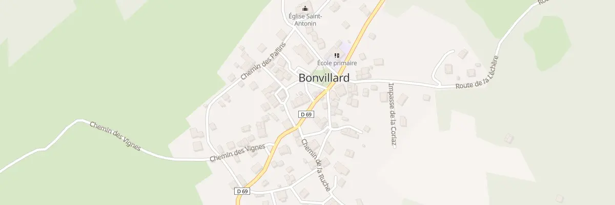 Plan du 5025 Chef Lieu à Bonvillard