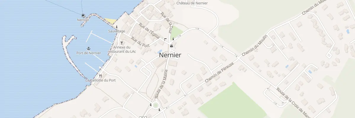 Plan de Bornee à Nernier