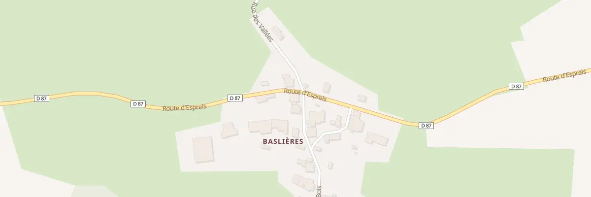 Plan du 6 Rte d’Esprels à Vallerois-le-Bois