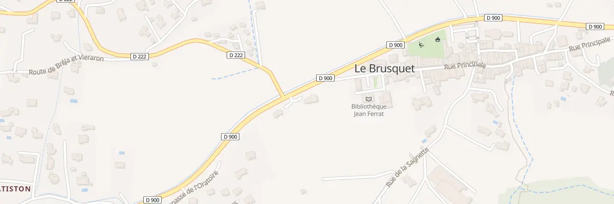 Plan du 845 Rte de Digne (D900) au Brusquet
