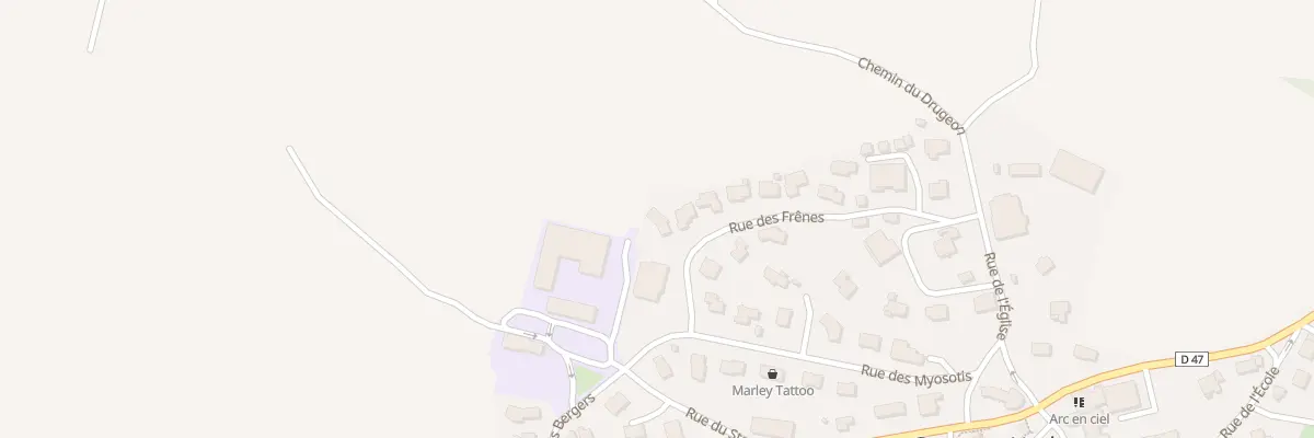Plan du 1 Rue des Frênes à Granges-Narboz