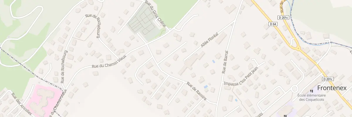 Plan du 8 Rue de ravoire à Frontenex
