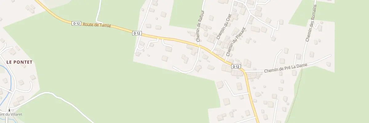 Plan du 1774 Rte de Tamié (Faverges) à Faverges-Seythenex