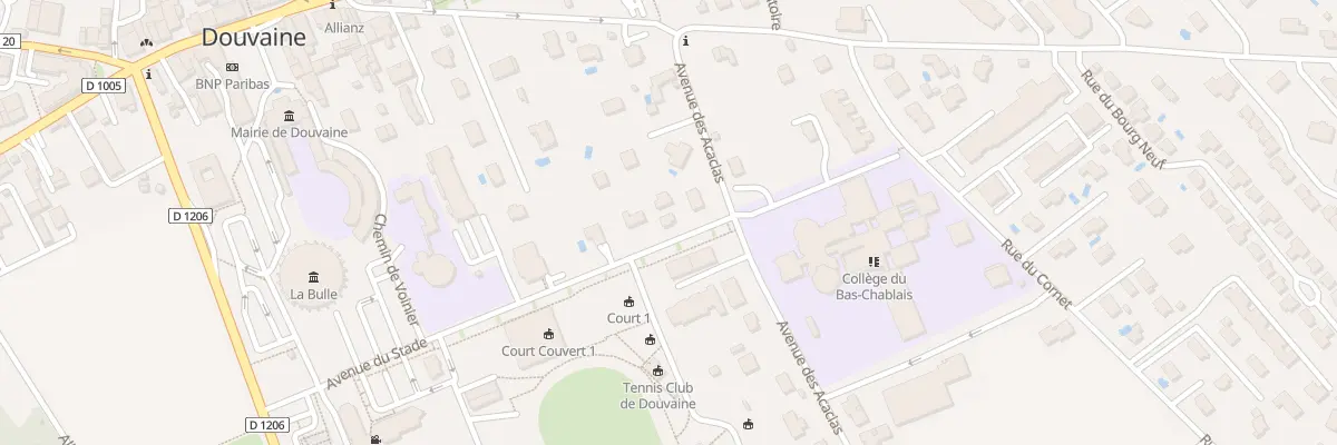 Plan du 11A Av du Stade à Douvaine