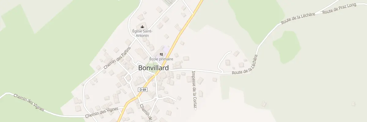 Plan du 5059 Chef Lieu à Bonvillard