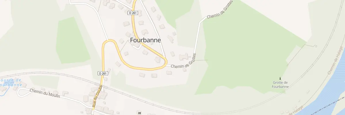 Plan du 1 Che des Grottes à Fourbanne