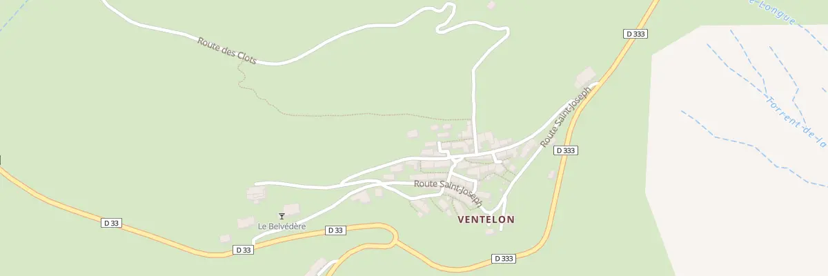 Plan du 5585 Ventelon à La Grave