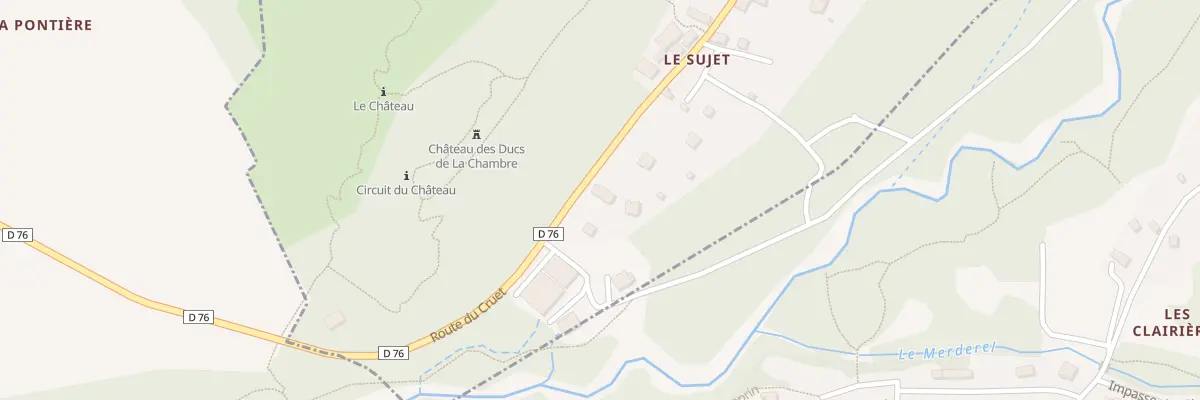 Plan du 5186 Le Sujet à Notre-Dame-du-Cruet
