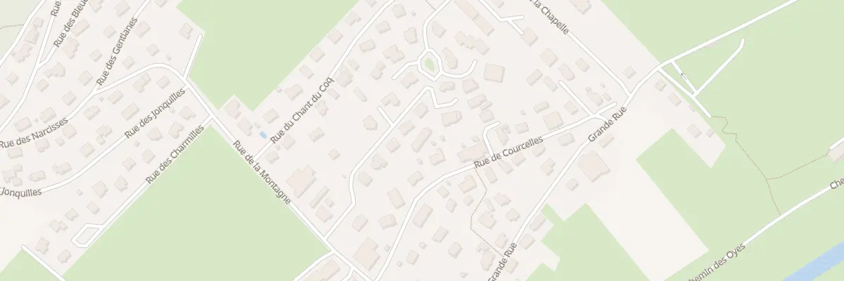 Plan de Courcelles à Dommartin