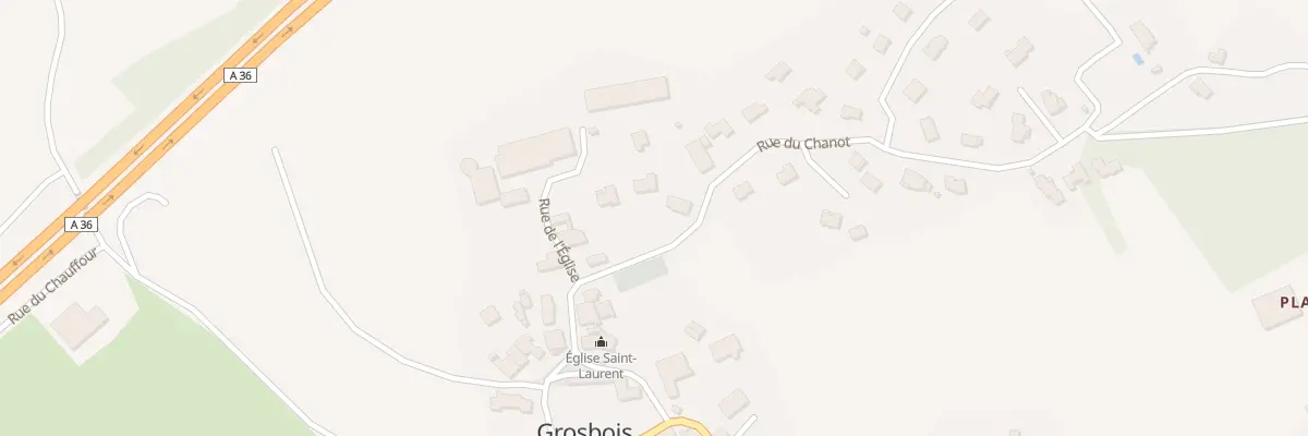 Plan du 3 Rue du Chanot à Grosbois