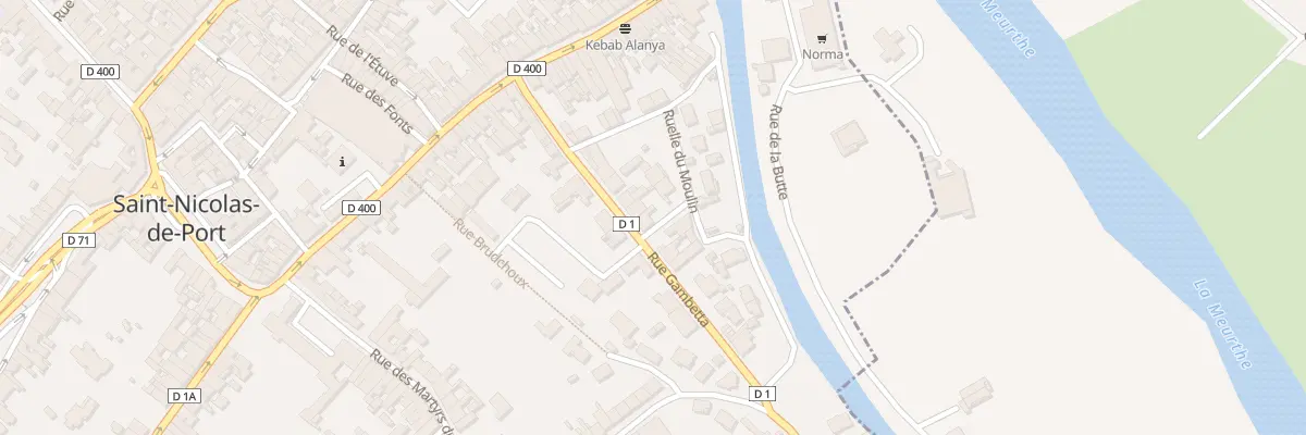 Plan du 15 Rue Gambetta à Saint-Nicolas-de-Port