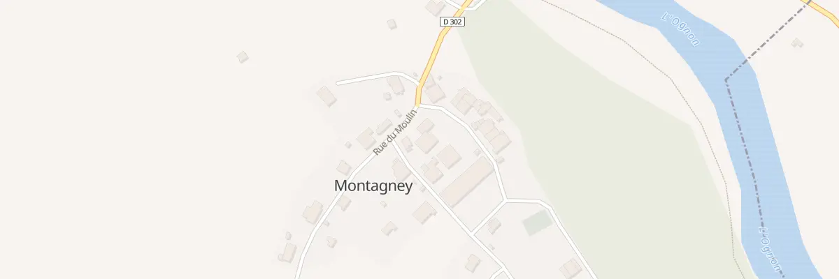 Plan du 5012 Au Village à Montagney-Servigney