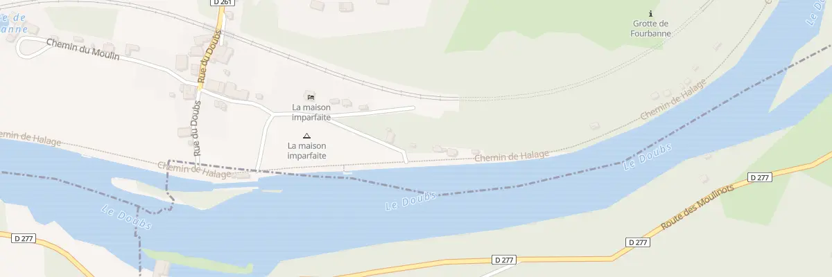 Plan du 1 Che de Halage à Fourbanne