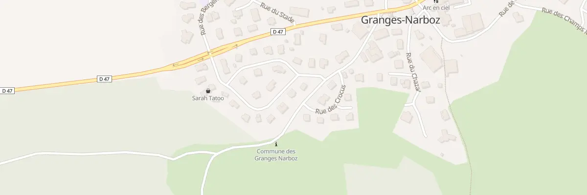 Plan du 3 Rue des Prunelles à Granges-Narboz