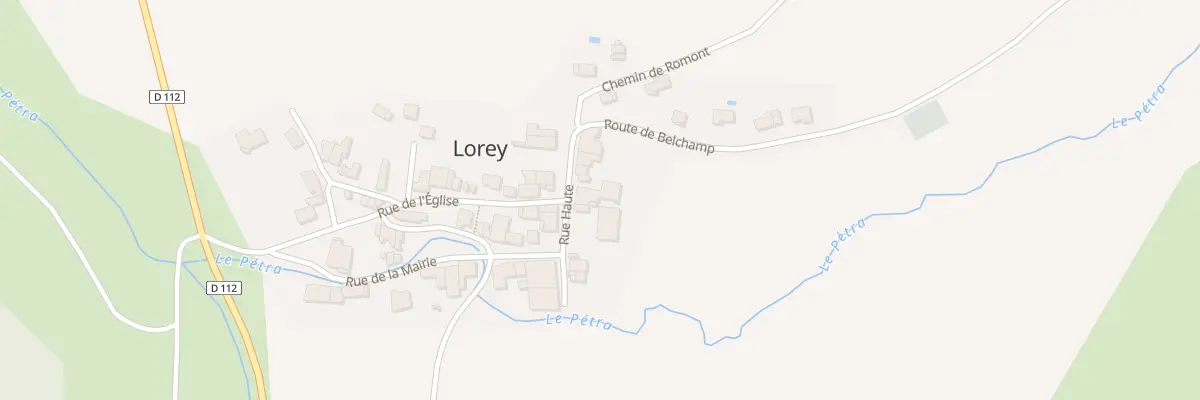 Plan du 6 Rue Haute à Lorey
