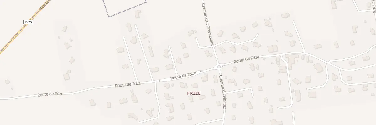 Plan du 39 Rte de Frize à Messery