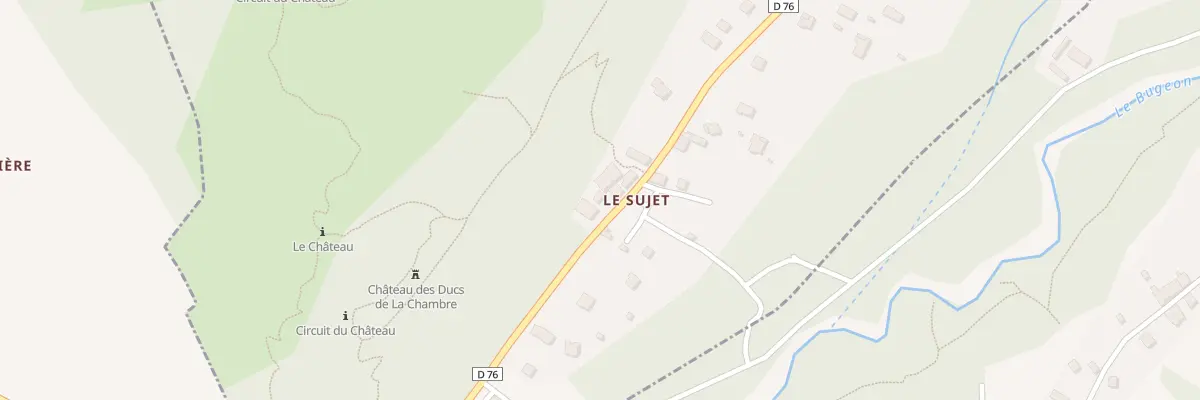 Plan du 5004 Le Sujet à Notre-Dame-du-Cruet