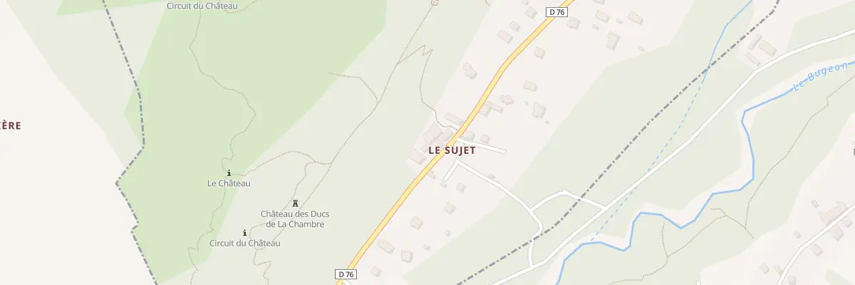 Plan du 5005 Le Sujet à Notre-Dame-du-Cruet