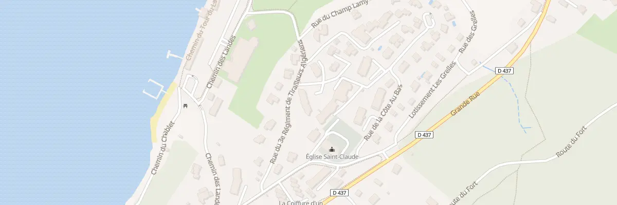 Plan du 1 Rue du Front du Lac à Malbuisson