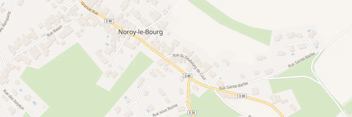 Plan du 5 Rue du Faubourg de Cour à Noroy-le-Bourg