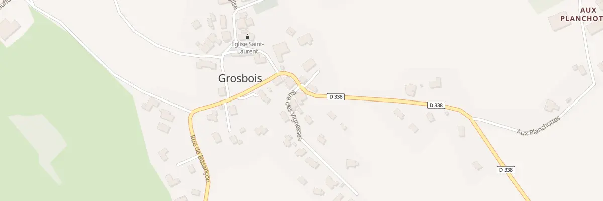 Plan du 1 Rue des Vignesses à Grosbois